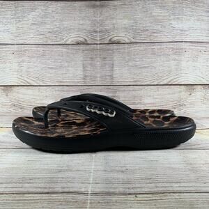 Crocs Mens 10 Womens 12 Classic Animal Remix Sandals Flip Flops Jibbitz Logo